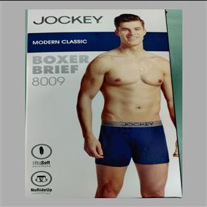Jockey Boxer Brief 8009 Deep Nvay Size M 2 Piece Pack 